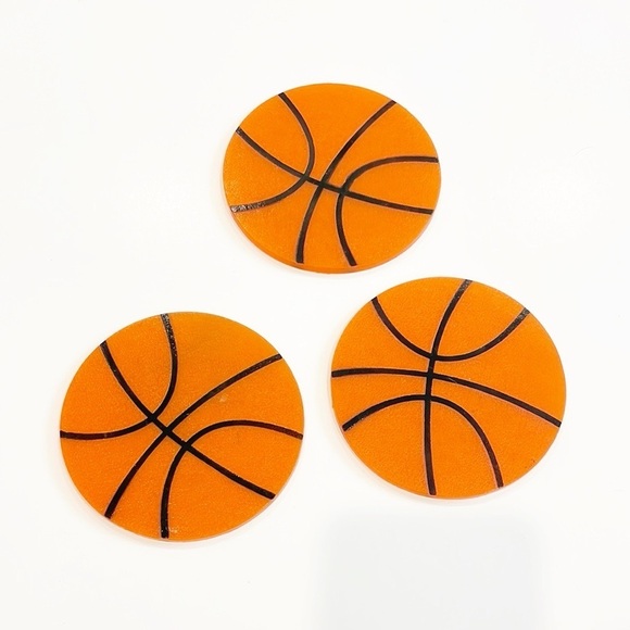 Basketball Coasters Set of 3 - Picture 1 of 2
